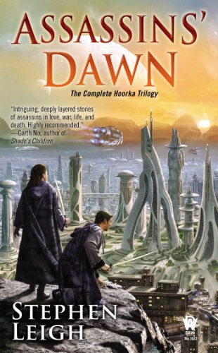 Cover of Assassin's Dawn, the Hoorka trilogy omnibus by Stephen Leigh
