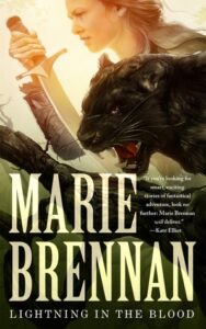 Cover of Lightning in the Blood by Marie Brennan