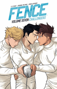 Cover of Fence vol 7, by C.S. Pacat, Johanna the Mad and Joana Lafuente